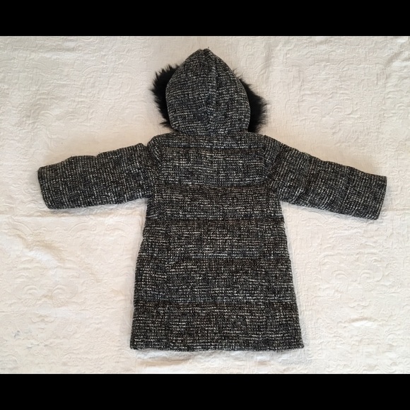 NWT*LILI GAUFRETTE***Reversible Tweed Black Coat - Picture 6 of 8